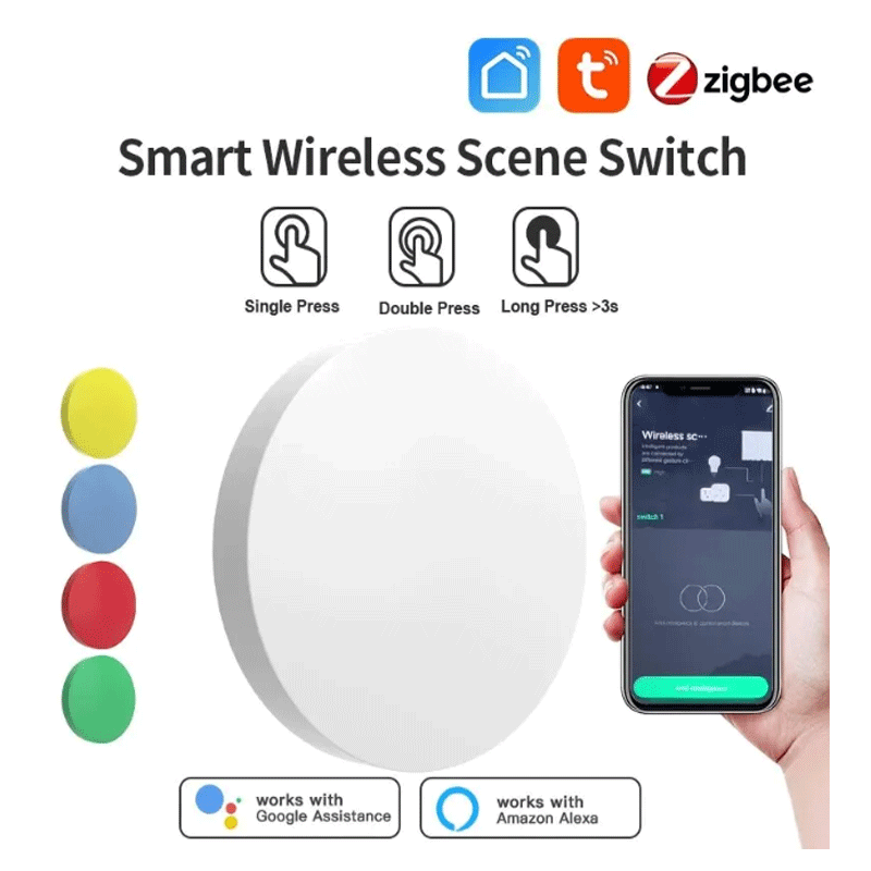 Smart Home Switch - Умная беспроводная кнопка-переключатель Tuya ZigBee для