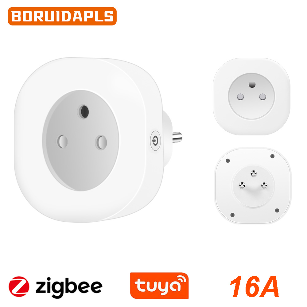 Smart Home Elements - Умная розетка BORUIDAPLS Tuya Zigbee (EU/FR/Израиль/Бразилия/Швейцария)