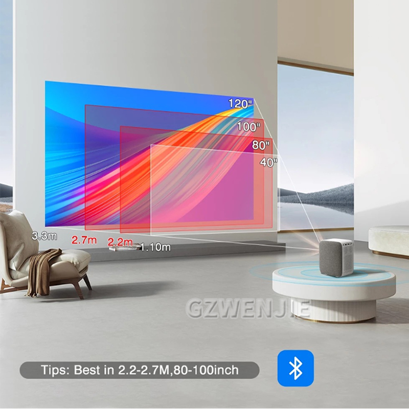 Smart Home Tv - H6 Мини-проектор LED 1080P Full HD