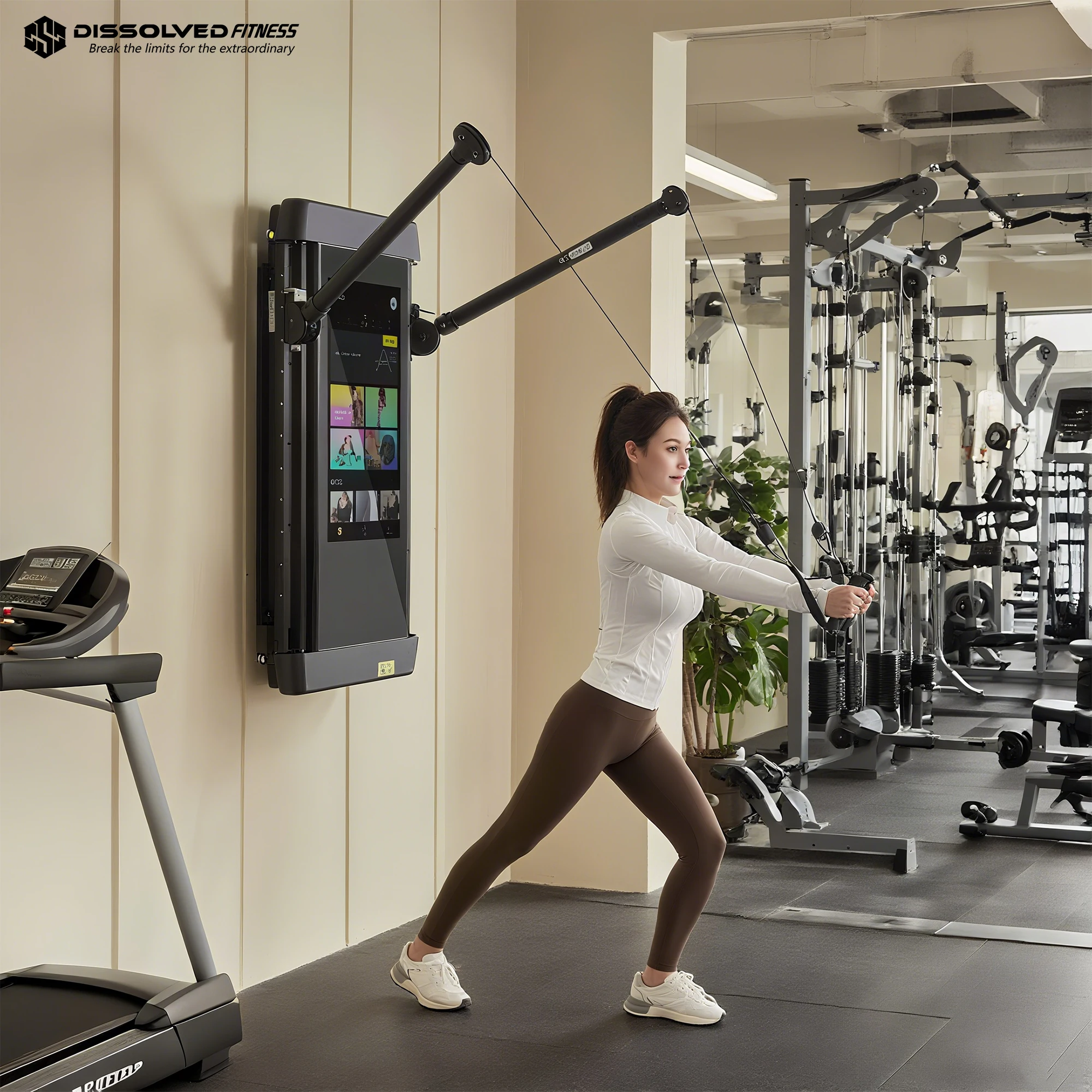Smart Home Gym - Умное AI-зеркало для тренировок с ЖК-дисплеем,