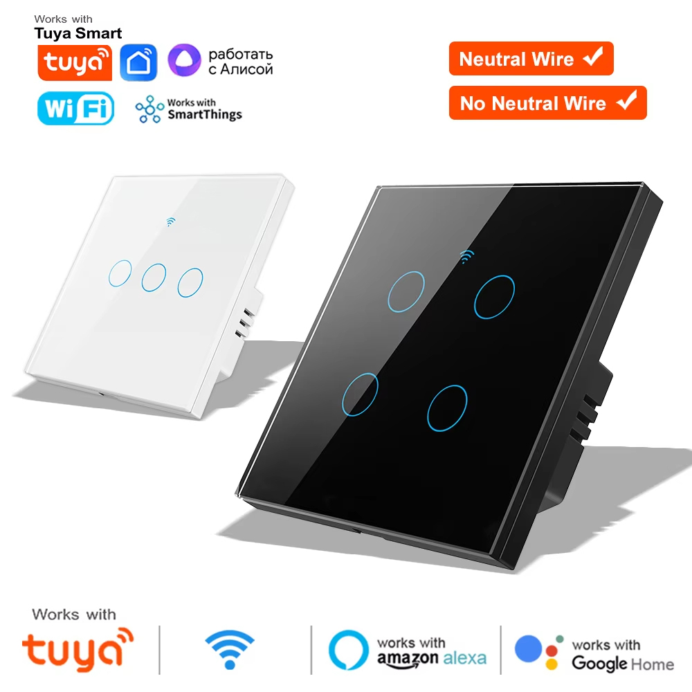 Smart Home Switch - Умный беспроводной сенсорный настенный выключатель Wi-Fi