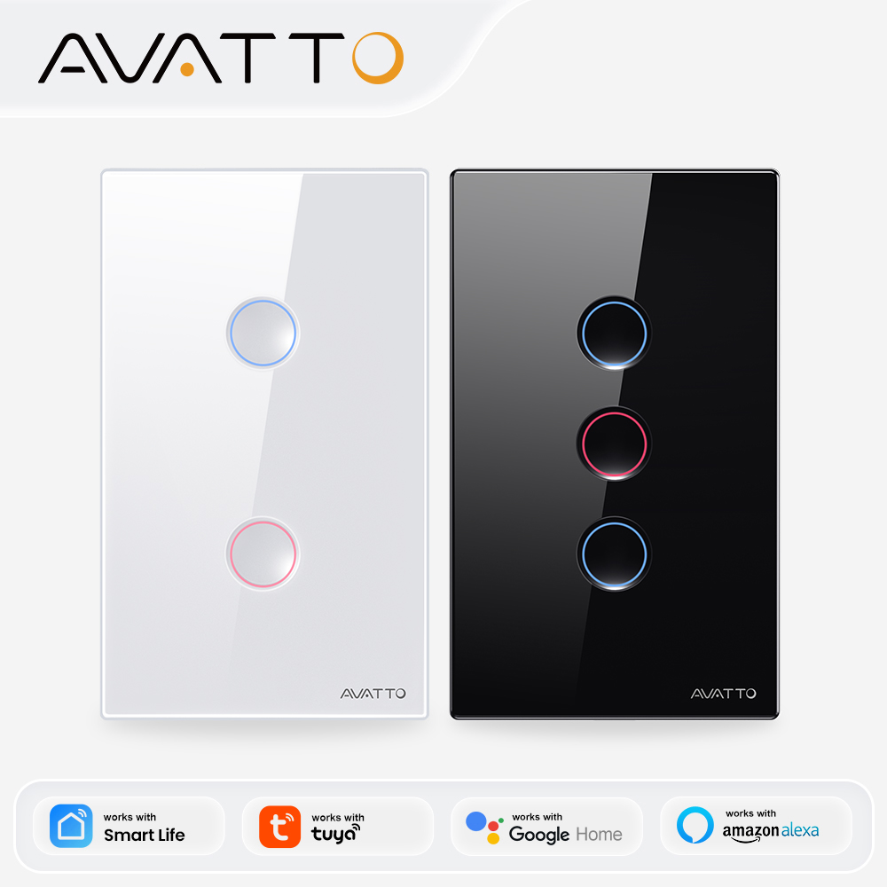 Smart Home Switch - Умный беспроводной настенный сенсорный выключатель AVATTO