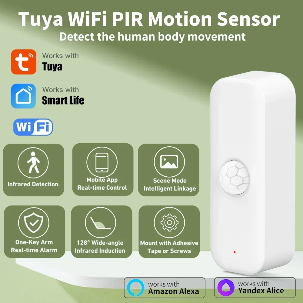 Smart Home Networking - Датчик движения Tuya WiFI PIR Smart