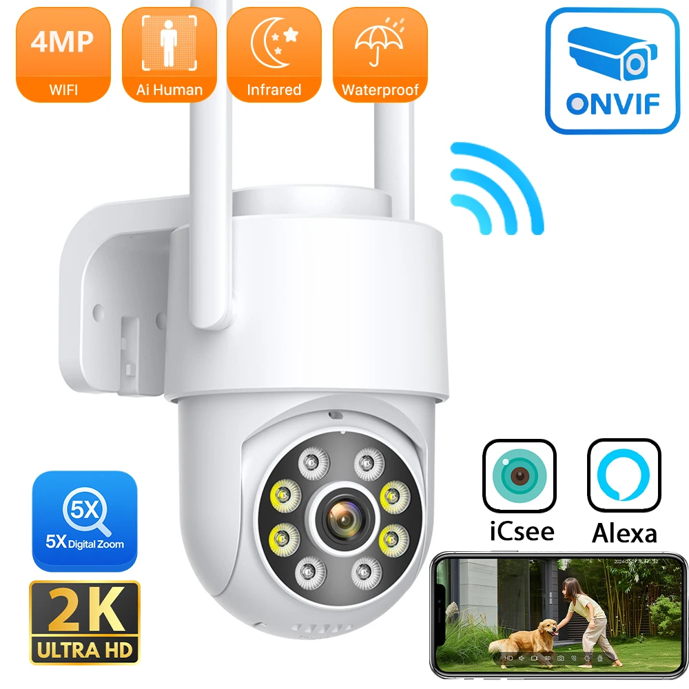 Smart Home Os - PANEPO 4MP 2K ICsee Wi-Fi камера