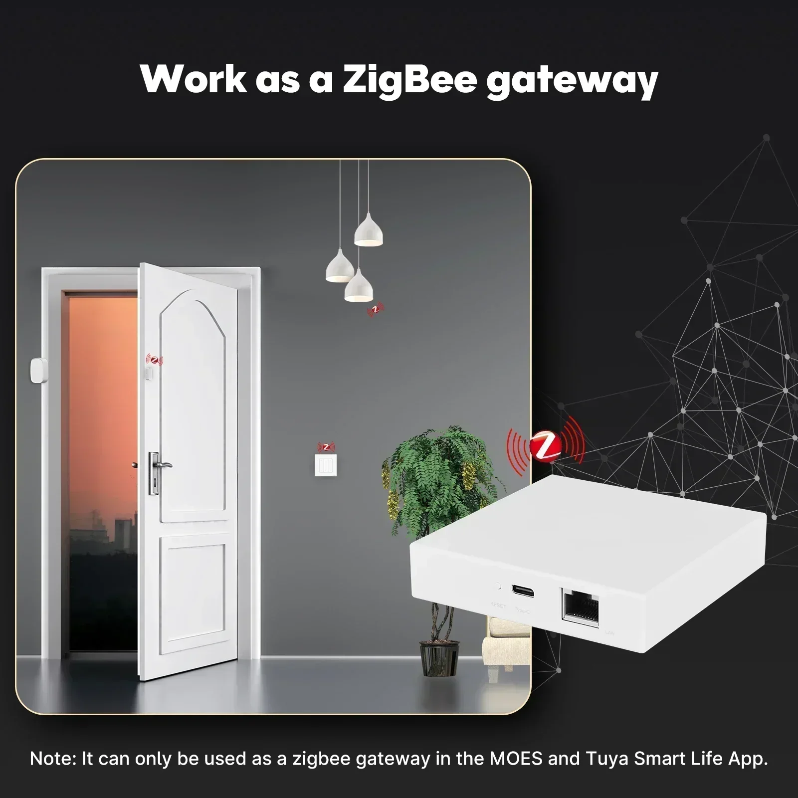 MOES Tuya Zigbee Matter Thread – обзор и цена Smart Home Hub Matter