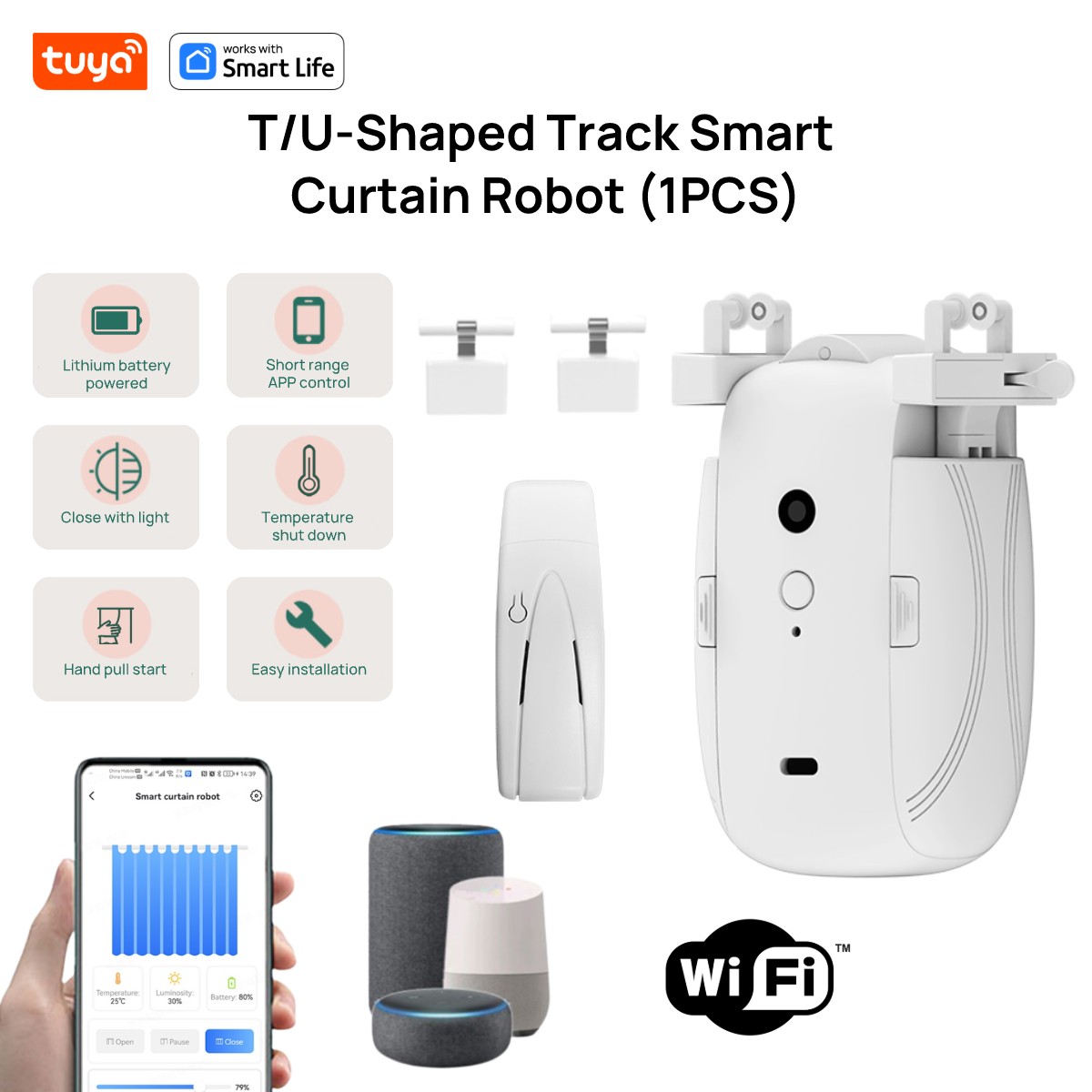 Робот Tuya Smart WiFi Curtain  – обзор и цена Smart Home Hub Matter