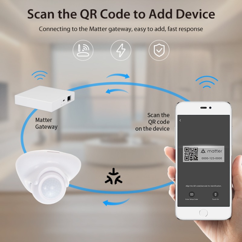 Датчик присутствия человека Tu – обзор и цена Smart Home Hub Matter