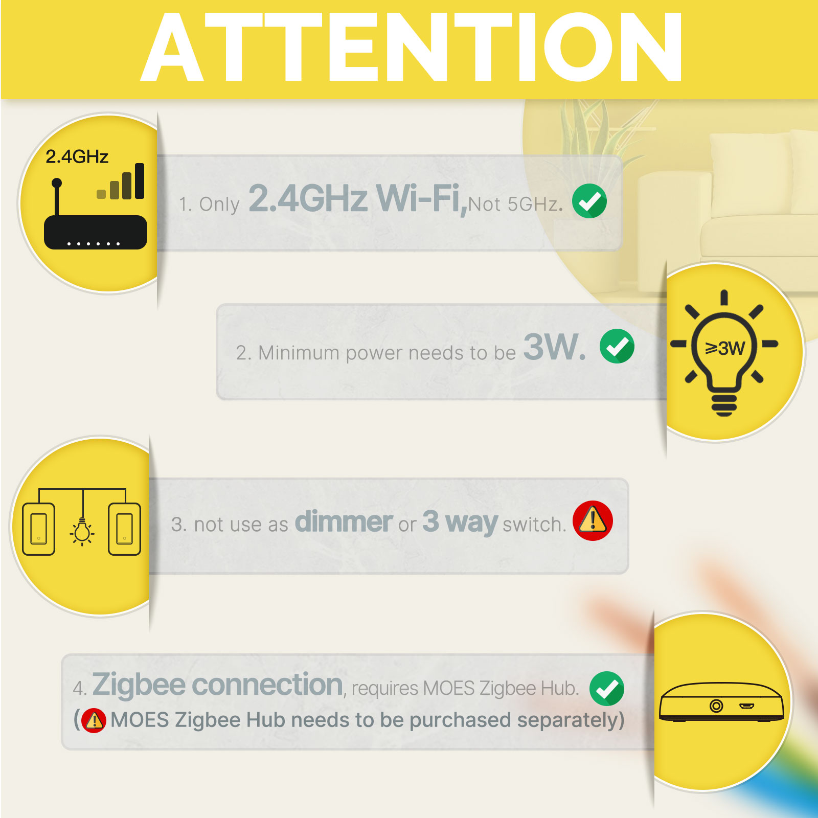 Умный выключатель света MOES с – обзор и цена Smart Home Switch