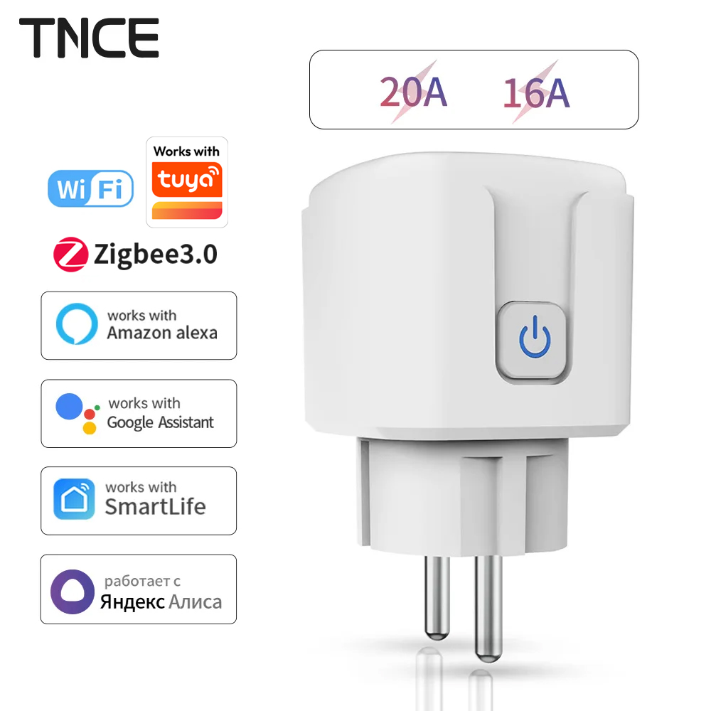 TNCE Tuya WiFi/Zigbee 16A/20A  – обзор и цена Smart Home Elements