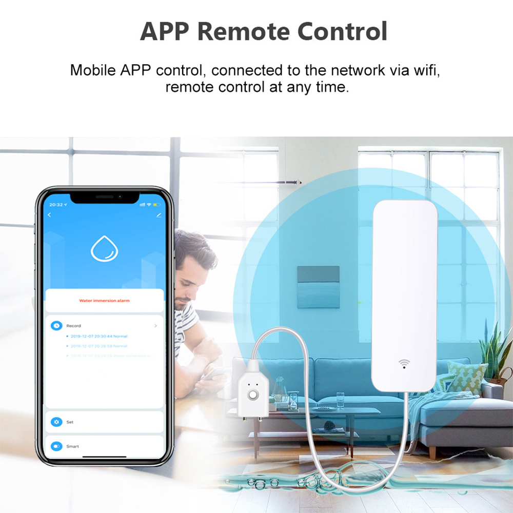 Датчик утечки воды Tuya Wi-Fi, – обзор и цена Smart Home Network