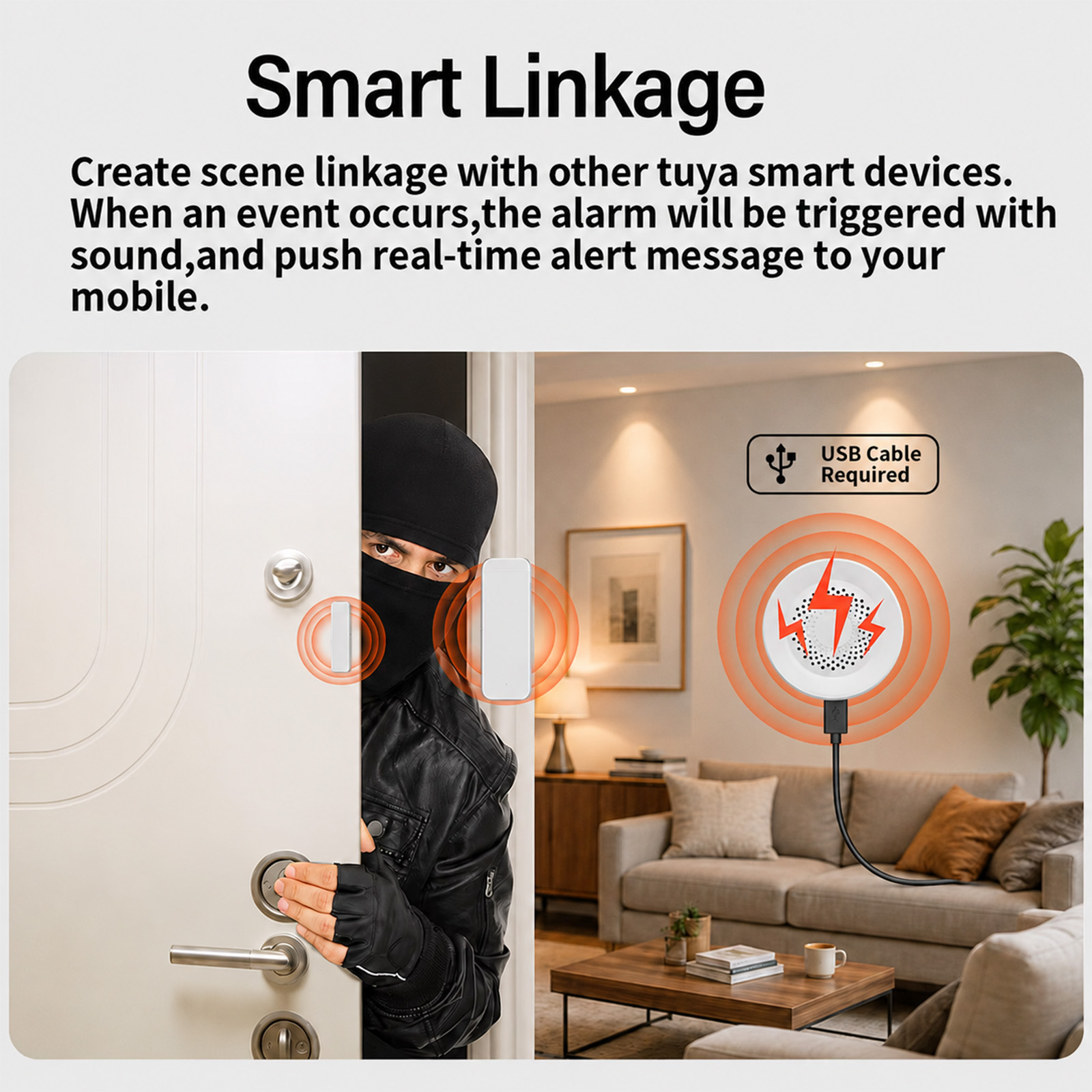 Сирена-сигнализация Tuya Zigbe – обзор и цена Smart Home Yandex