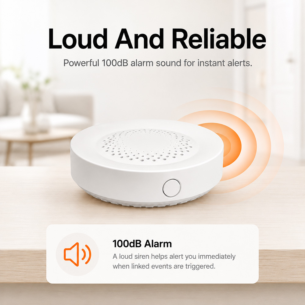 Сирена-сигнализация Tuya Zigbe – обзор и цена Smart Home Yandex