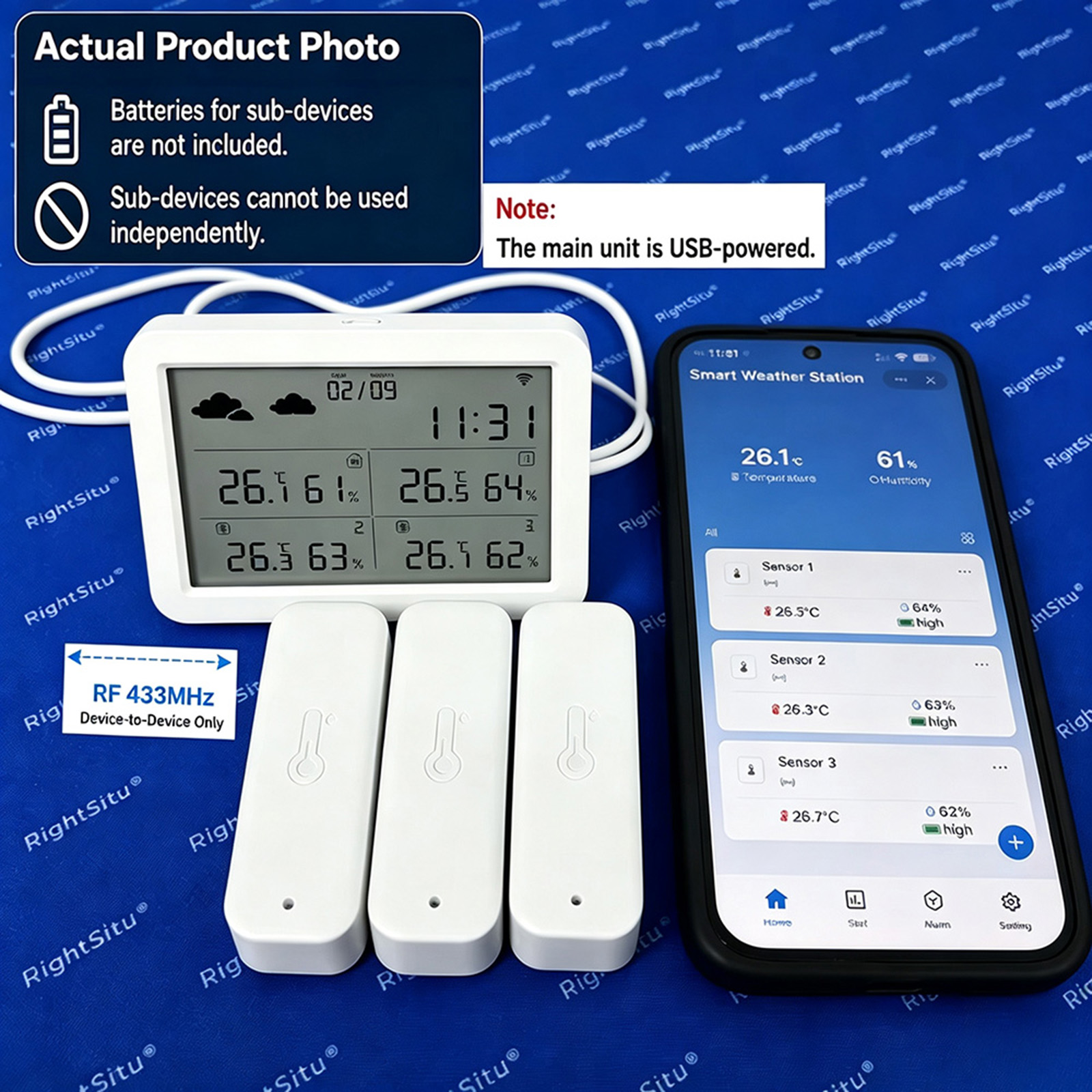 Метеостанция Tuya WiFi+RF433,  – обзор и цена Smart Home Elements