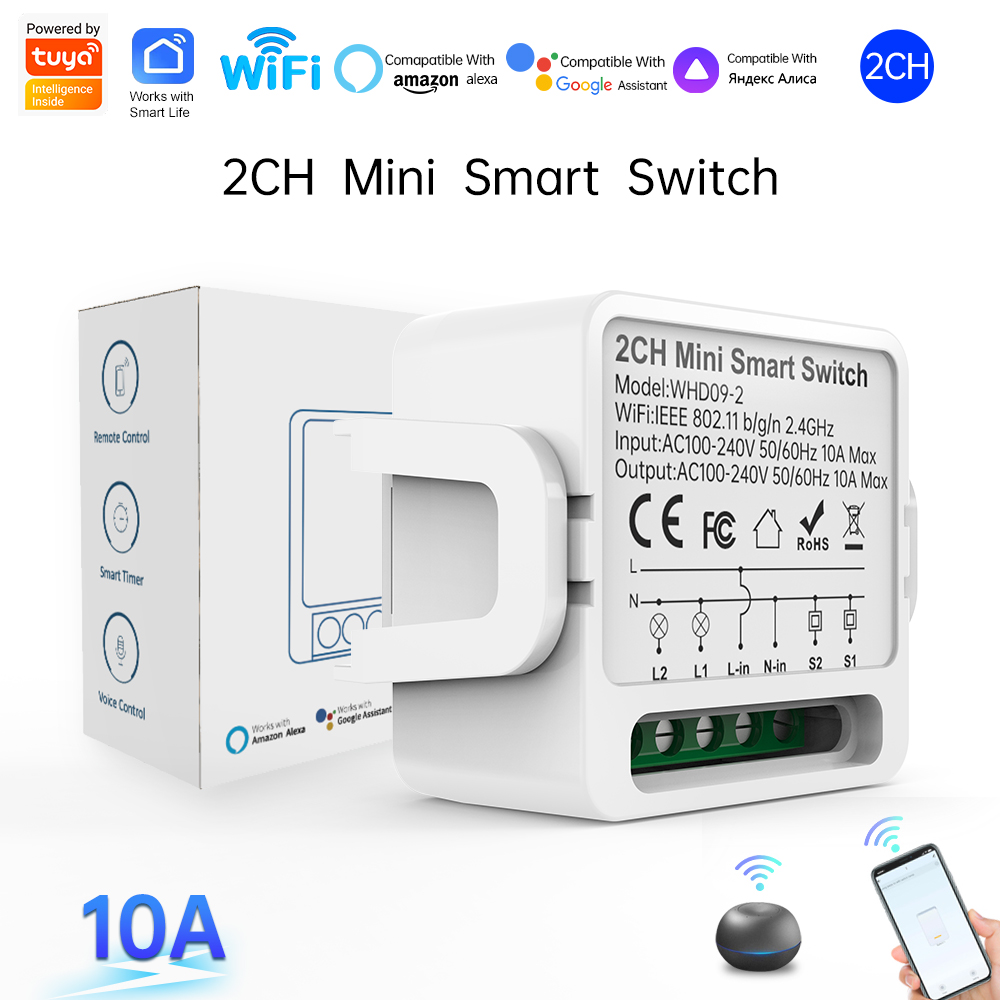 Двухканальный умный выключател – обзор и цена Smart Home Switch